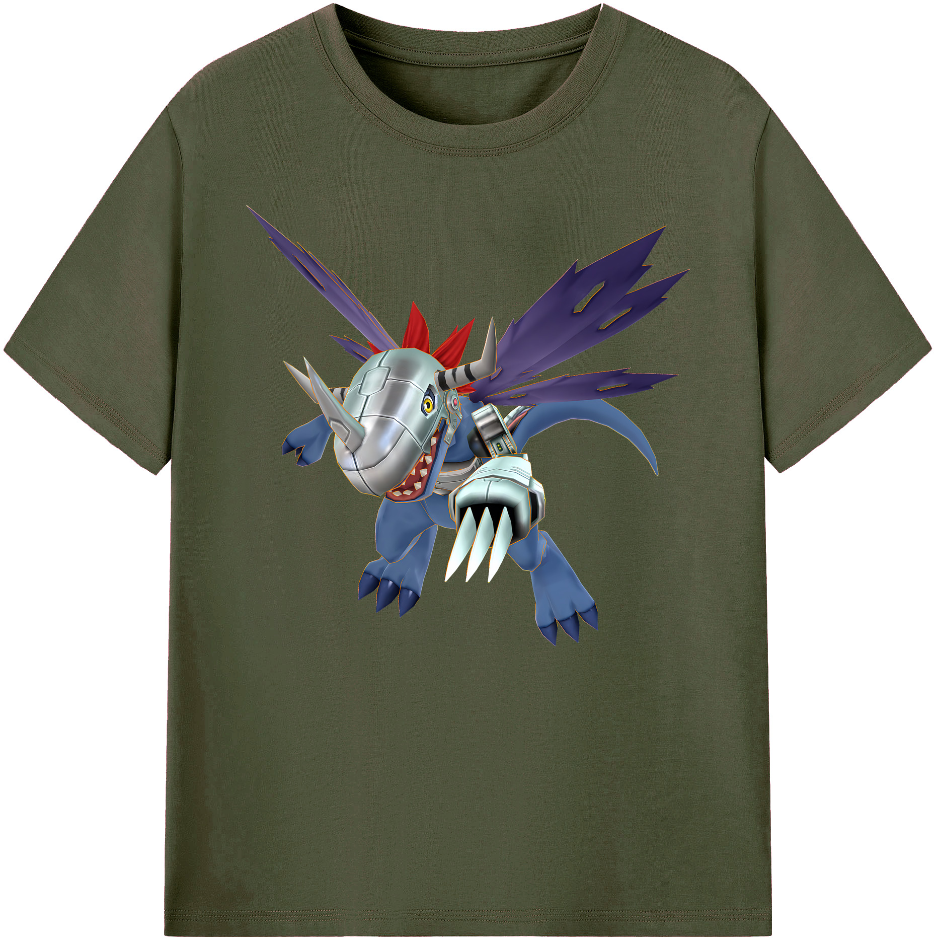 （画像用） Digimon デジタルモンスター/デジモン 綿100％ メンズ半袖Tシャツ｜肌触りやわらか＆通気性
